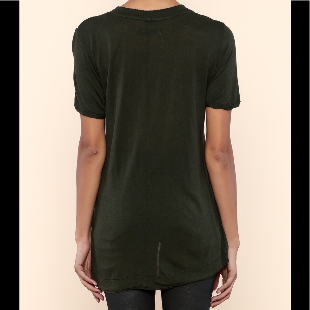 BlankNYC Blk V Neck Pocket Short Sleeve Jersey Top - Picture 4 of 6